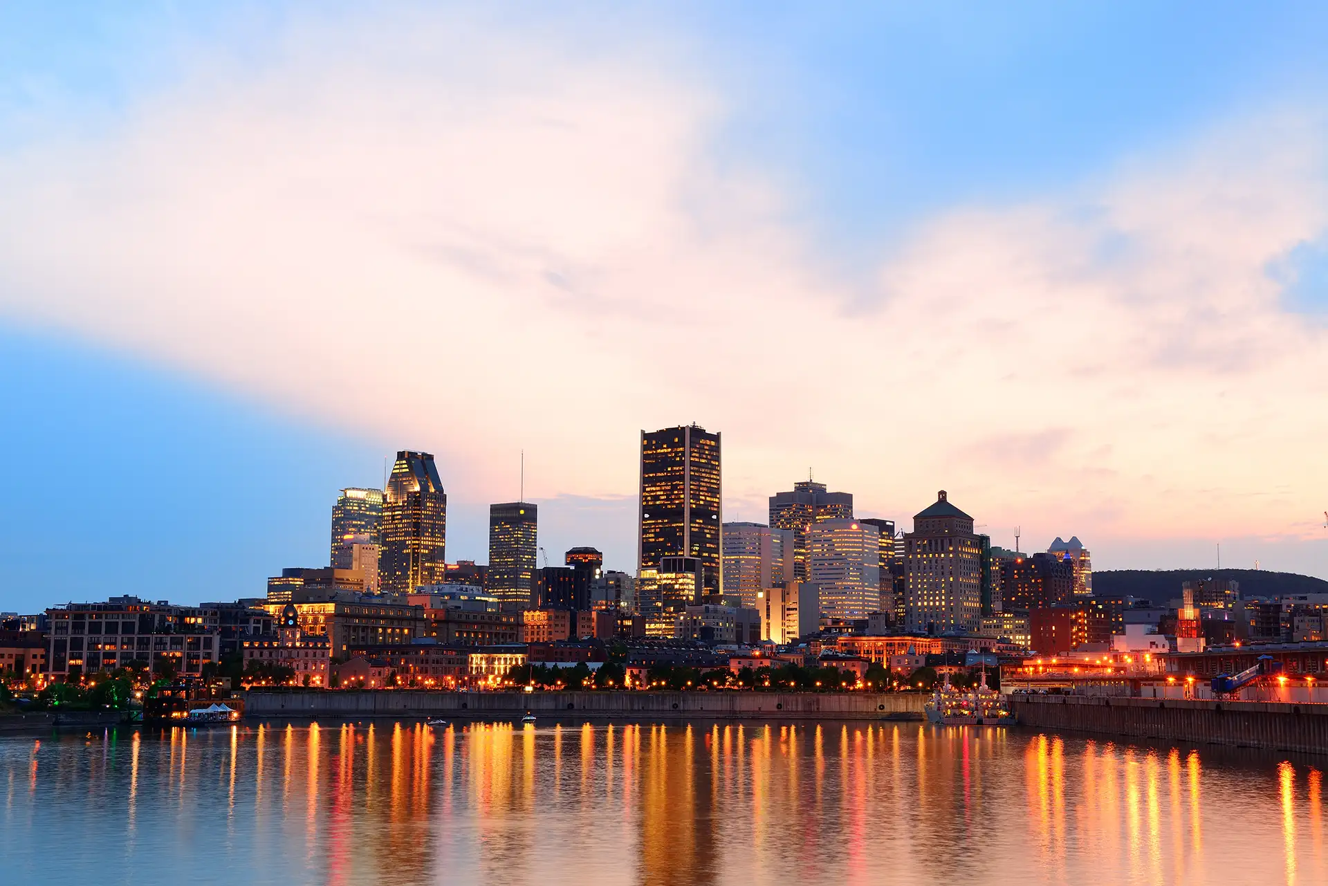Montreal tramonto viaggi studio Canada